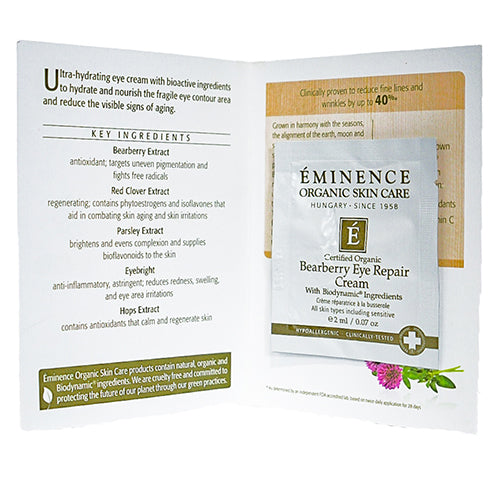 Eminence Organics Bearberry Eye Repair Cream