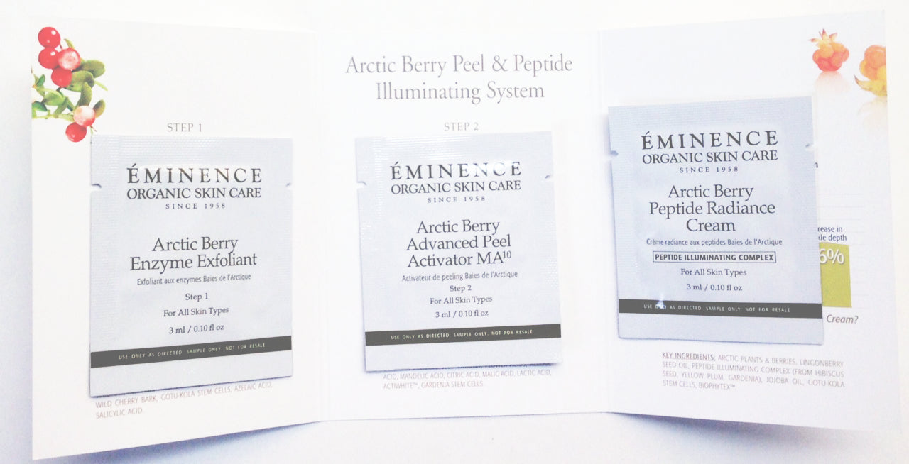 Eminence Organics Arctic Berry Peel & Peptide Illuminating System Sample Size