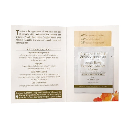 Eminence Organics Arctic Berry Peptide Radiance Cream Sample Size