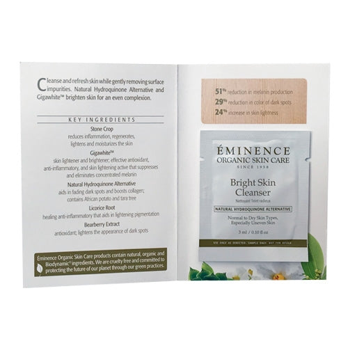 Eminence Organics Bright Skin Cleanser Sample Size