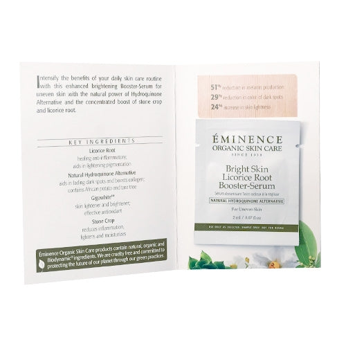 Eminence Organics Bright Skin Licorice Root Booster-Serum Sample Size