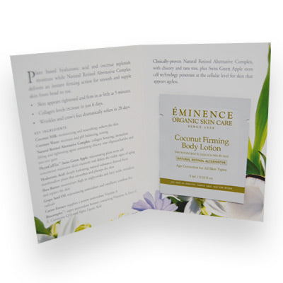 Eminence Organics Coconut Firming Body Lotion Sample Size