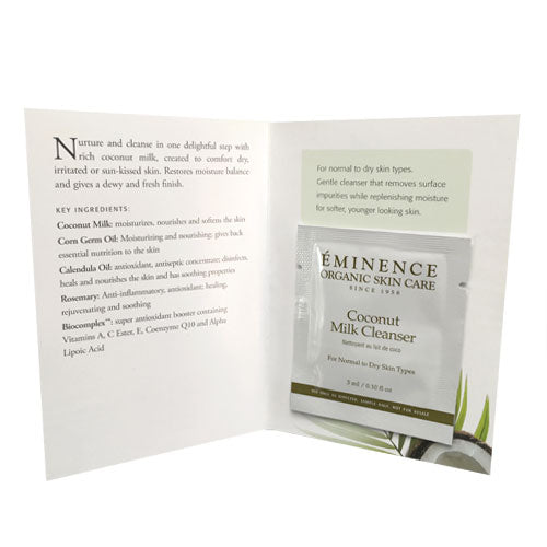 Eminence Organics Coconut Milk Cleanser Travel Size