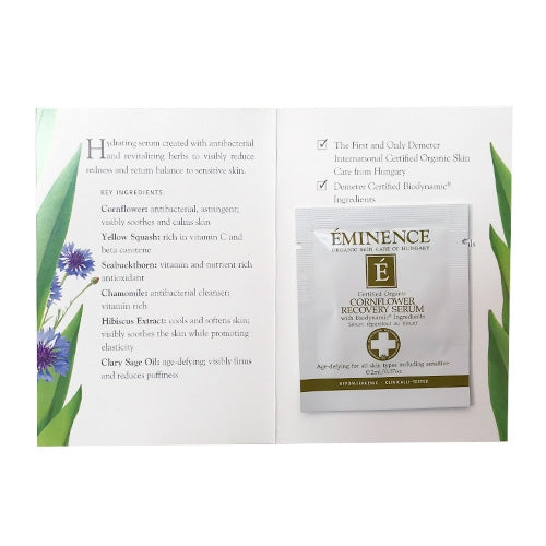 Eminence Organics Cornflower Recovery Serum Sample Size