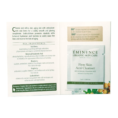 Eminence Organics Firm Skin Acai Cleanser Sample Size