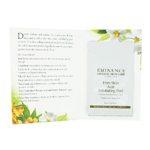 Eminence Organics Firm Skin Acai Exfoliating Peel Sample Size