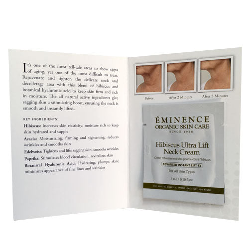 Eminence Organics Hibiscus Ultra Lift Neck Cream Sample Size