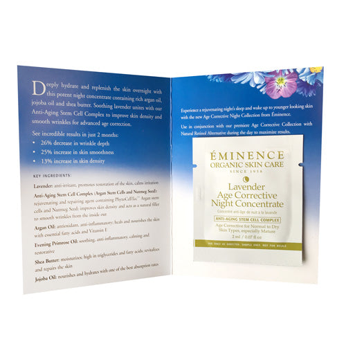 Eminence Lavender Age Corrective Night Concentrate Sample