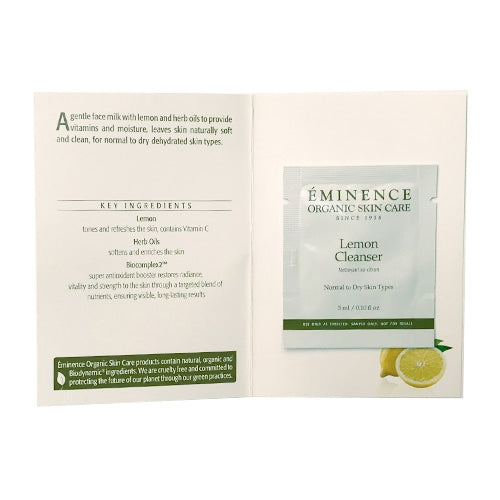 Eminence Organics Lemon Cleanser Sample Size