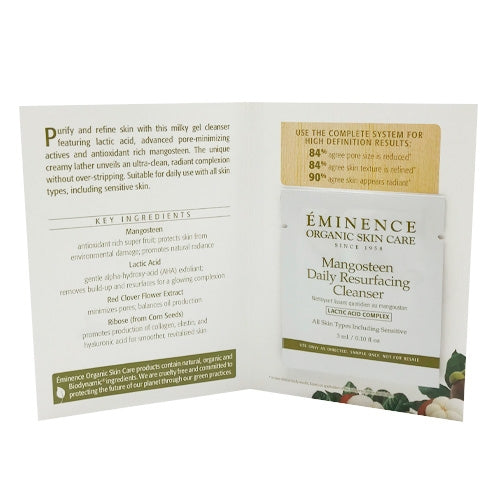 Eminence Organics Mangosteen Daily Resurfacing Cleanser Sample