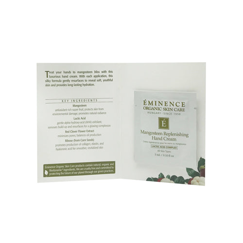Eminence Organics Mangosteen Replenishing Hand Cream sample size