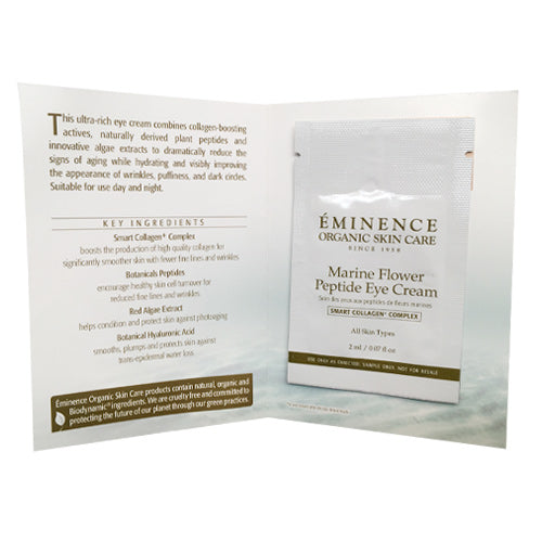 Eminence Organics Marine Flower Peptide Eye Cream Sample