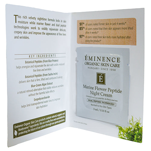 Eminence Organics Marine Flower Peptide Night Cream Sample Size