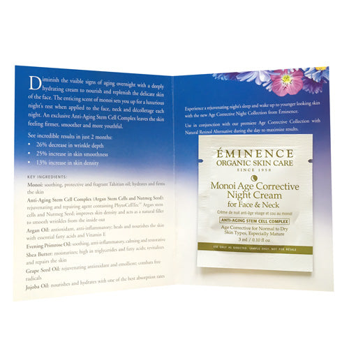 Eminence Monoi Age Corrective Night Cream Sample