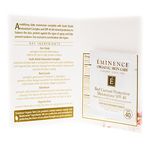 Eminence Organics Red Currant Protective Moisturizer SPF 40 (Sample Size)