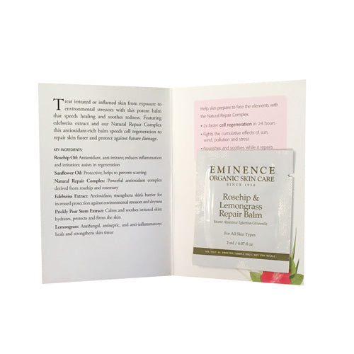 Eminence Organics Rosehip &amp; Lemongrass Repair Balm Sample Size