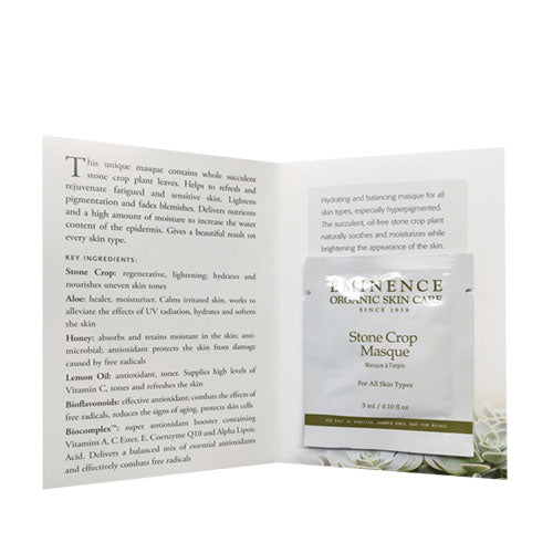 Eminence Organics Stone Crop Masque Sample Size