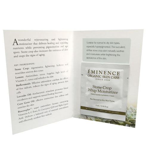 Eminence Organics Stone Crop Whip Moisturizer Sample Size