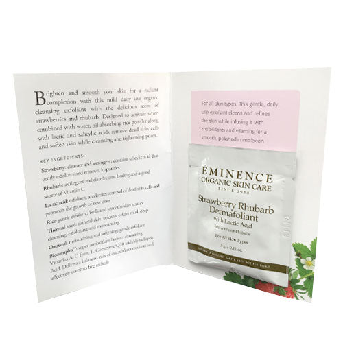 Eminence Organics Strawberry Rhubarb Dermafoliant Sample Size