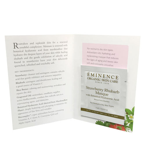 Eminence Organics Strawberry Rhubarb Masque Sample