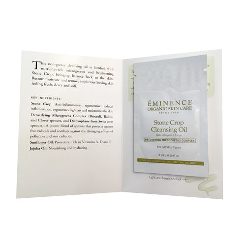 Eminence Organics Stone Crop Cleansing Oil Sample Size