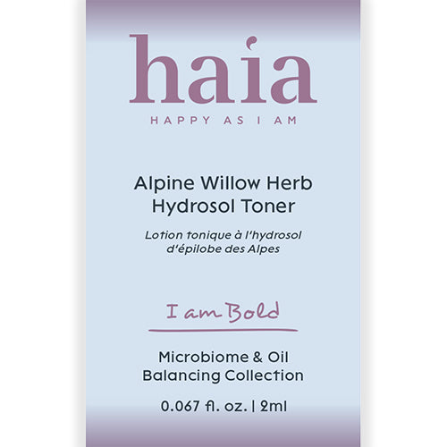 haia "I am Bold" Alpine Willow Herb Hydrosol Toner - Certified Cosmos Organic