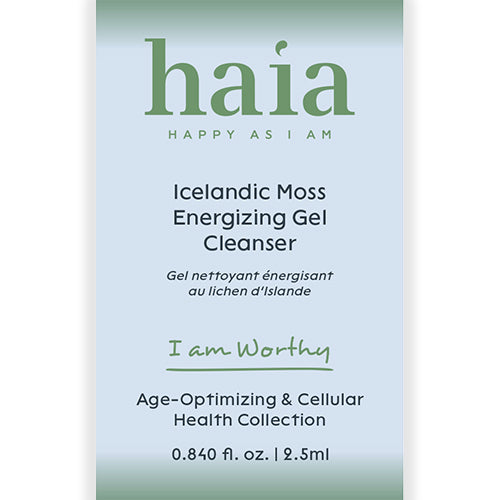 haia "I am Worthy" Icelandic Moss Energizing Gel Cleanser - Certified Cosmos Organic