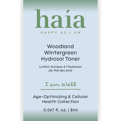 haia "I am Well" Woodland Wintergreen Hydrosol Toner - Certified Cosmos Organic