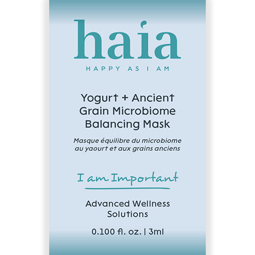 haia "I am Important" Yogurt + Ancient Grain Microbiome Balancing Mask - Certified Cosmos Organic