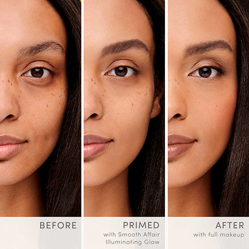 Jane Iredale Smooth Affair Illuminating Glow Facial Primer before and after