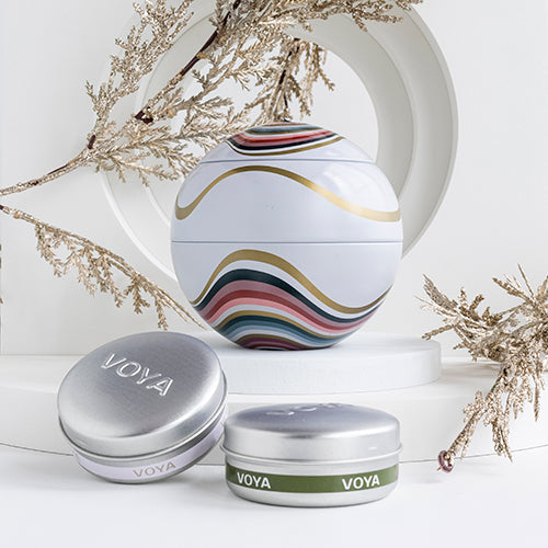 VOYA Little World of Scent Festive Candle Duo Bauble