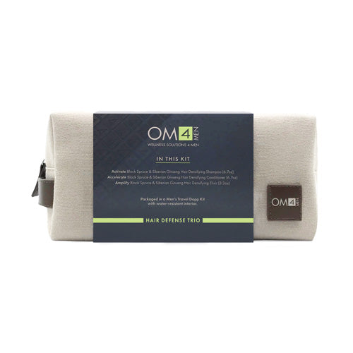 Organic Male OM4 Hair Care Trio &amp; Travel Bag