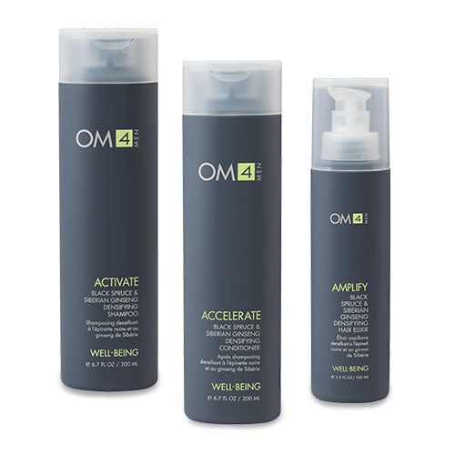 Organic Male OM4 Hair Care Trio &amp; Travel Bag