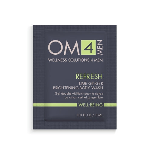 Organic Male OM4 Refresh: Lime Ginger Brightening Body Wash (Sample Size)