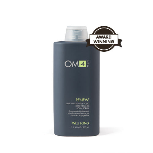 Organic Male OM4 Renew: Lime Ginger Glycolic Brightening Body Scrub