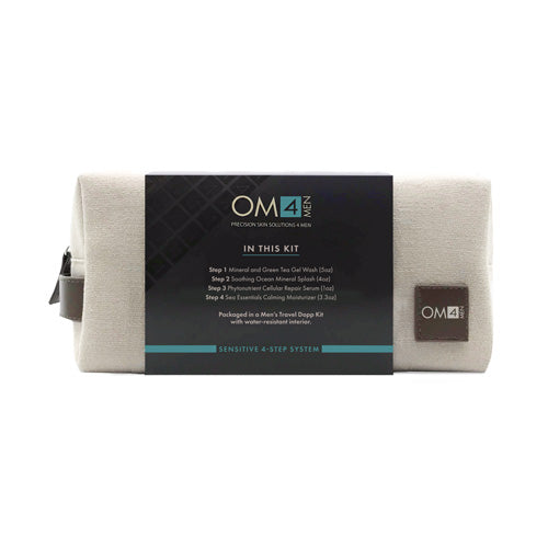 Organic Male OM4 Sensitive 4-Step RegiMEN &amp; Travel Bag