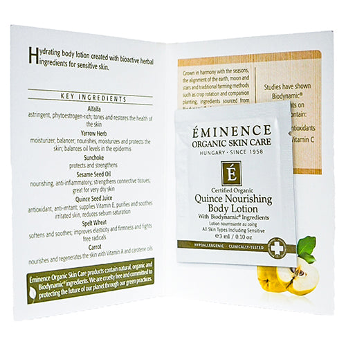 Eminence Organics Quince Nourishing Body Lotion