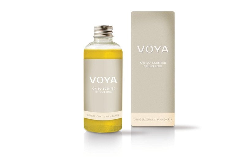 VOYA Oh So Scented Reed Diffuser Refill - Ginger Chai and Mandarin